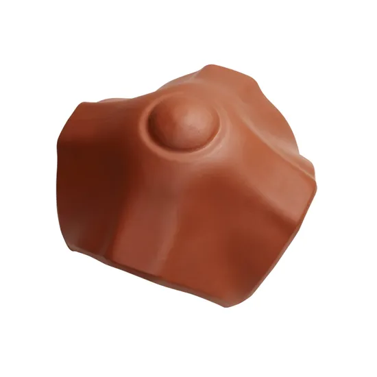 Hřebenáč rozdělovací tvar X STOD 21cm, tmavě hnědá engoba
