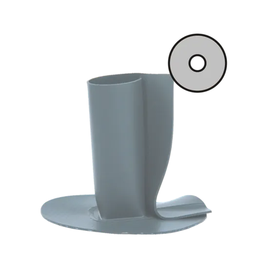 TWOT 125, těsníci manžeta z PVC kruhová, otevřená 125mm150mm