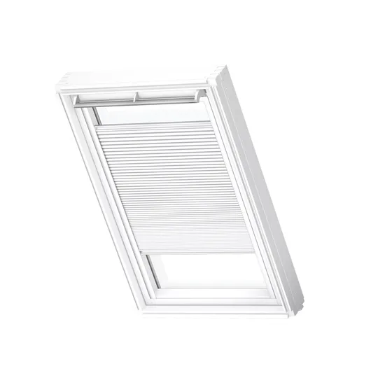 Roleta dvojitě plisovaná FHC SWL 1045 bílá, pro MK06, bílé lišty, Standard