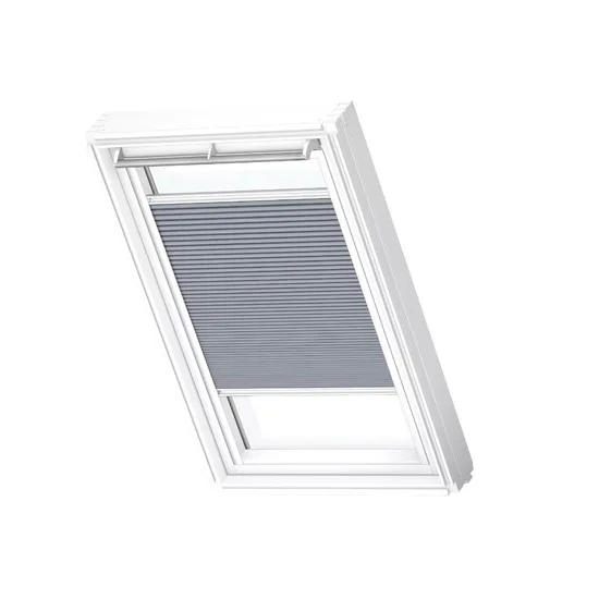 Velux roleta dvojitě plisovaná FHC SWL 1163 šedá, pro MK06, bílé lišty, Standard