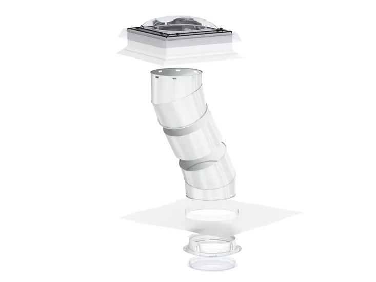 Velux světlovod pevný 60x60cmpr.35cm1850mm TCR, P1+P2 obě části