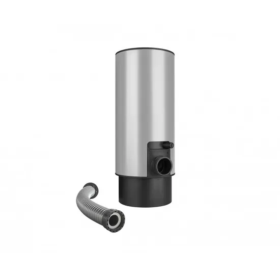 Sběrač dešťové vody s hadicí a knoflíkem bílo hliník 100mm