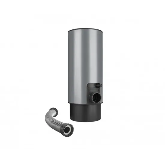 Sběrač dešťové vody s hadicí a knoflíkem prachově šedý 80 mm