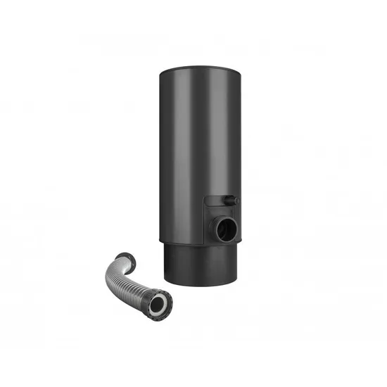 Sběrač dešťové vody s hadicí a knoflíkem antracit 80 mm