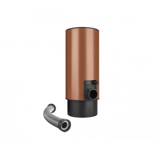 Sběrač dešťové vody s hadicí a knoflíkem měděno hnědý 100 mm