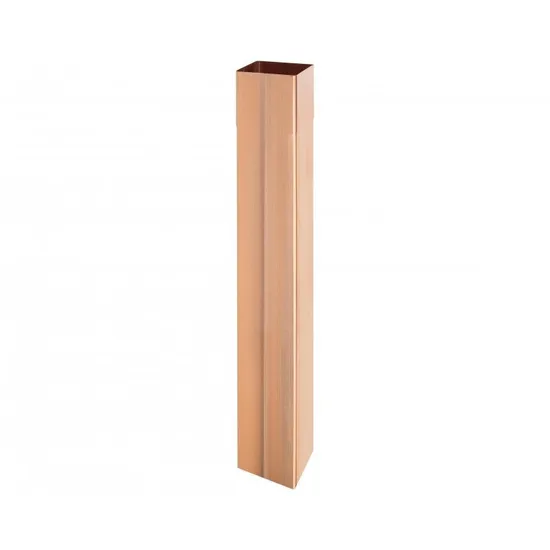 Svod okapový hranatý120x120mm, 2 m, měděný