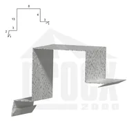 Horní závětrná lišta pozinkovaná pro falcovanou krytinu 350 mm