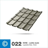 Lindab - Mega 35 Classic světle šedá RAL7044