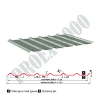 Trapezový plech SAT 18 TopMat® 0,5 zelená RR11