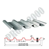 Trapezový plech T 55 1mm, pozink
