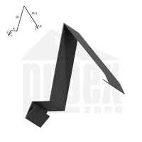 Závětrná lišta na pultovou střechu antracit 450 mm