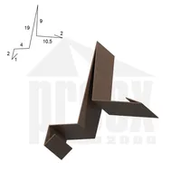 Závětrná lišta měděno hnědá 475 mm