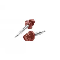 Šroub samořezný pozink. 4,8x60mm tmavě červená RAL3009