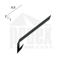 Okapnička - PZ intenz. černá, r.š.125 mm