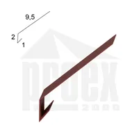 Okapnička ocelově červená 125 mm