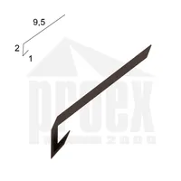 Okapnička - PZ tmavohnědá, r.š.125 mm