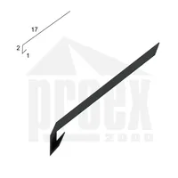 Okapnička - PZ intenz. černá, r.š.200 mm