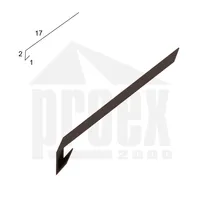 Okapnička - PZ tmavohnědá, r.š.200 mm