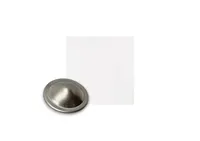 Klobouček PZ lak. KJG bílý malý,  20mm RAL 9010