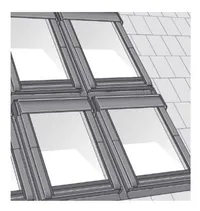 Velux - Lemování kombi EKS 0021H pro MK06, a=160mm, plochá krytina