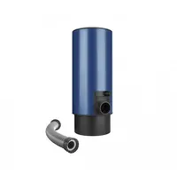 Sběrač dešťové vody s hadicí a knoflíkem tmavě modrý 100 mm