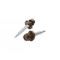 Šroub samořezný pozink. 4,8x60mm tmavě hnědá RAL8019