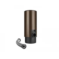 Sběrač dešťové vody s hadicí a knoflíkem tmavě hnědý 100 mm
