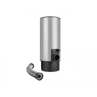 Sběrač dešťové vody s hadicí a knoflíkem bílo hliník 100mm
