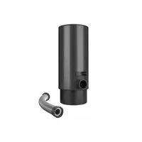 Sběrač dešťové vody s hadicí a knoflíkem antracit 80 mm
